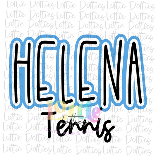 Helena Tennis PNG - Helena Sublimation - Digital Download