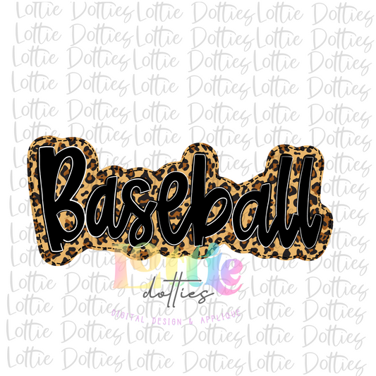 Baseball Png - Baseball Design - Baseball  Design - Leopard Black
