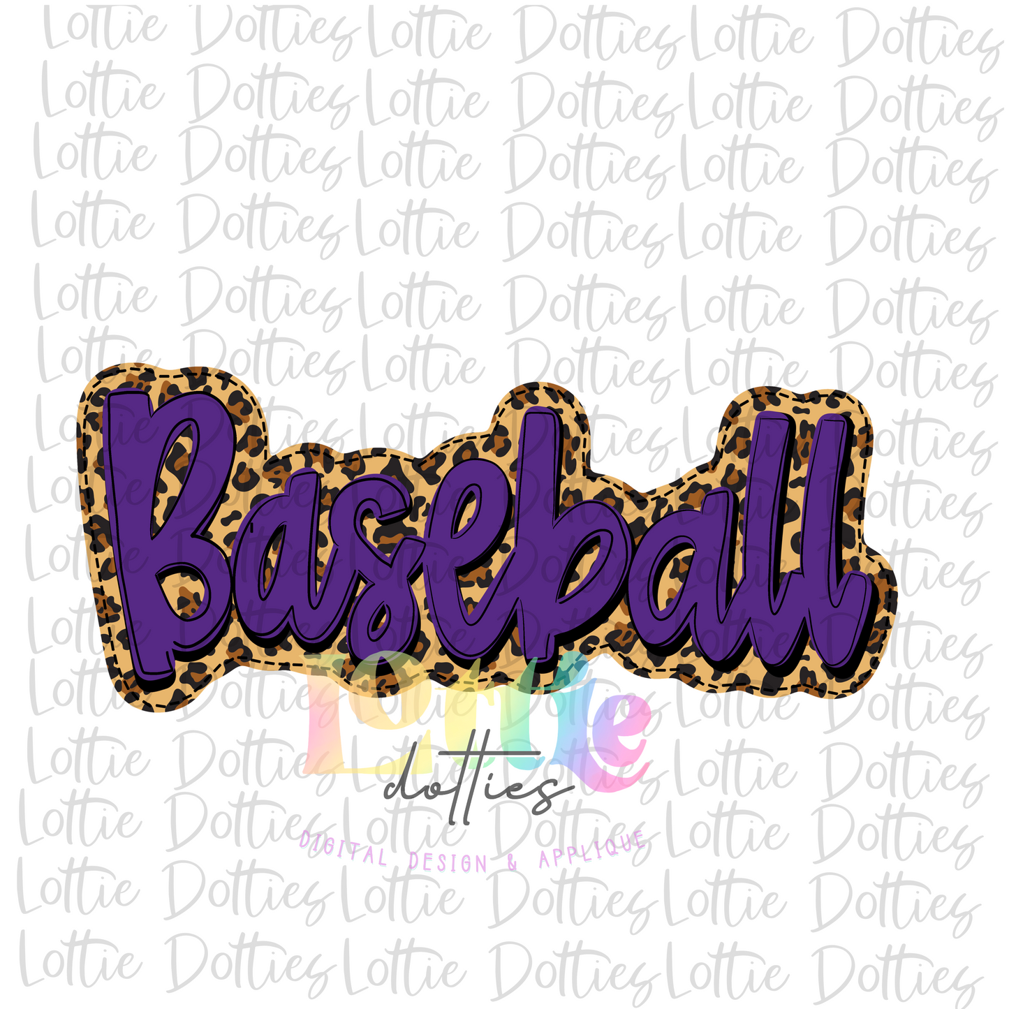 Baseball Png - Baseball Design - Baseball  Design - Leopard Purple