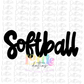 Softball Png  - Softball Sublimation -  IDigital Download