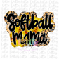 Softball Mama Png  - Softball Sublimation -  Digital Download