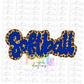 Softball Png  - Softball Sublimation -  Digital Download- Leopard and Royal