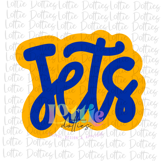 Jets PNG - Jets Sublimation - Digital Download - Royal and Gold with out dots