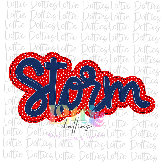 Storm Png - Storm Sublimation Design - Digital Download - Red and Navy