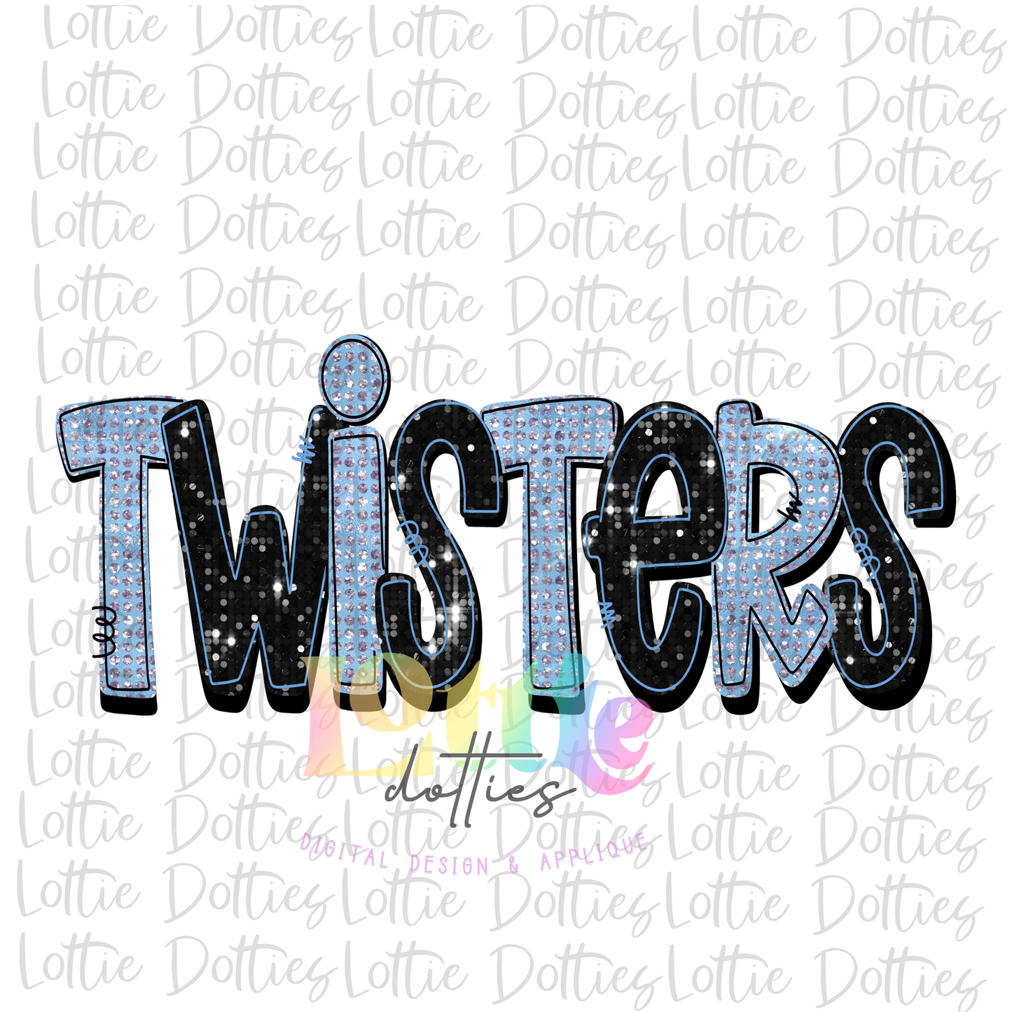 Twisters - PNG - Twisters Sublimation - Digital Download - Carolina Blue and Black