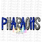 Pharaohs PNG - Pharaohs Sublimation - Digital Download - Blue and Gray Rhinestone