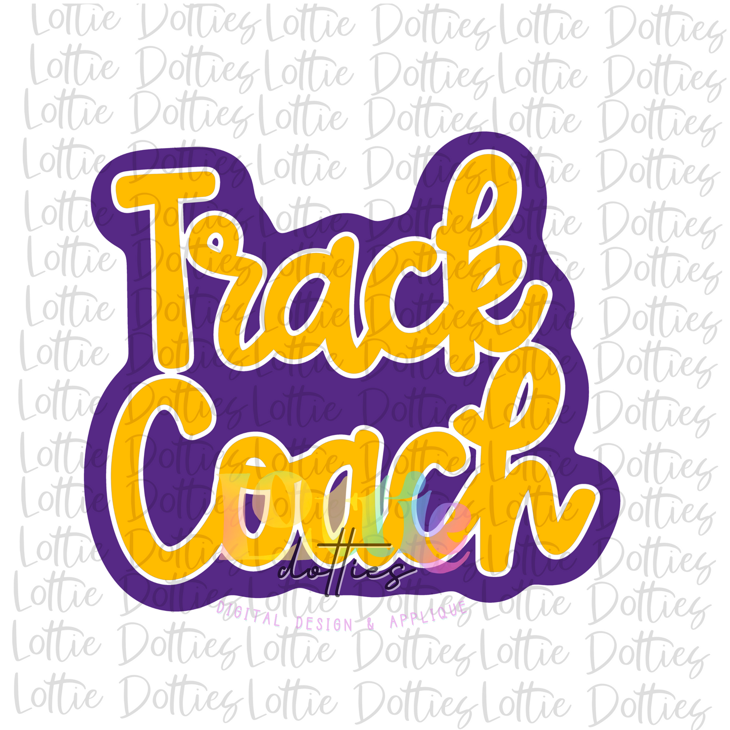 Track Coach PNG - Track Coach Sublimation - Digital Download