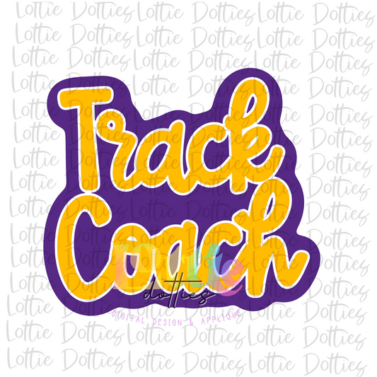 Track Coach PNG - Track Coach Sublimation - Digital Download