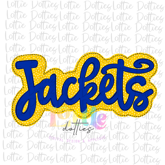 Jackets Png - Jackets  Sublimation- Digital Download - Royal and Yellow