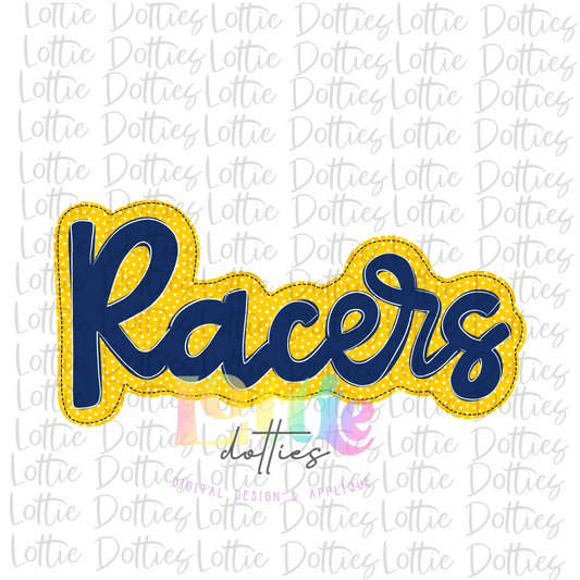 Racers PNG - Racers -  Sublimation design - Digital Download - Gold and Navy