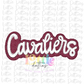 Cavaliers PNG -   Cavaliers sublimation design - Digital Download - Maroon and White