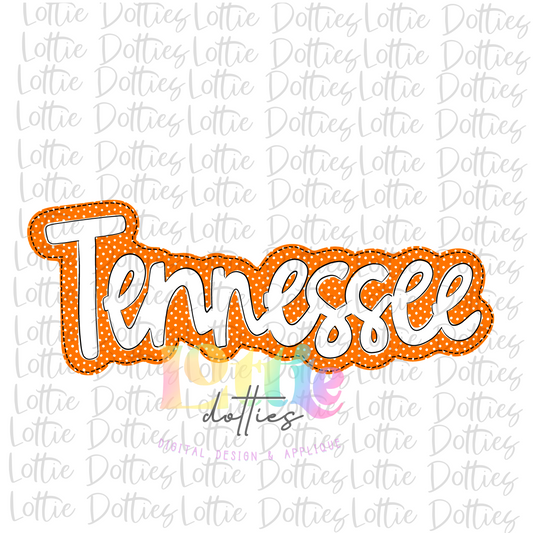 Tennessee -  Png - TN  Sublimation Design - Digital Download - Orange and White