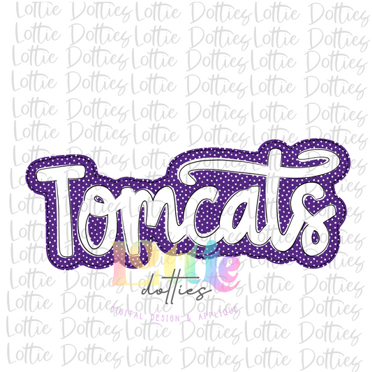 Tomcats PNG - Tomcats Sublimation - Digital Download - Navy and White