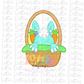 Easter Basket PNG - Easter Sublimation - Digital Download - Blue  Bunny