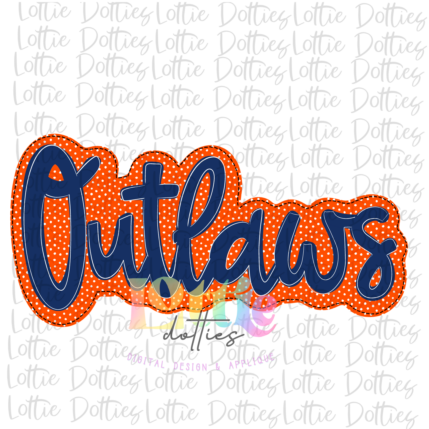 Outlaws PNG - Outlaws Sublimation  - Digital Download - Orange and Navy