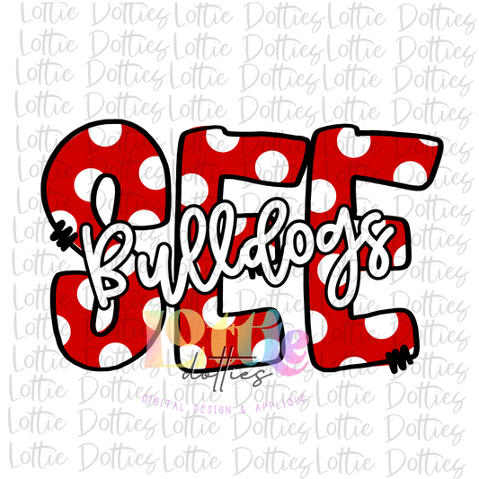 SEE Bulldogs -PNG - Bulldogs Sublimation Design - Digital Download - Red