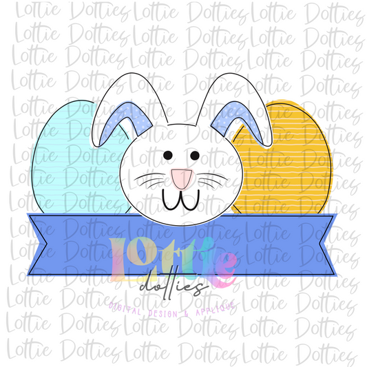 Bunny Egg Trio PNG - Easter Sublimation - Digital Download