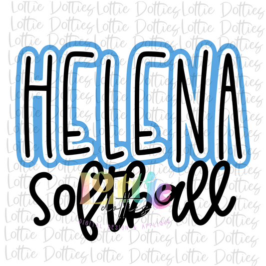 Helena Softball PNG - Helena Sublimation - Digital Download