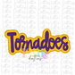 Tornadoes PNG - Tornadoes sublimation design - Digital Download - Purple and Gold