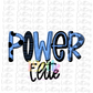 Power Elite PNG - Power Sublimation - Digital Download - Blue and Black
