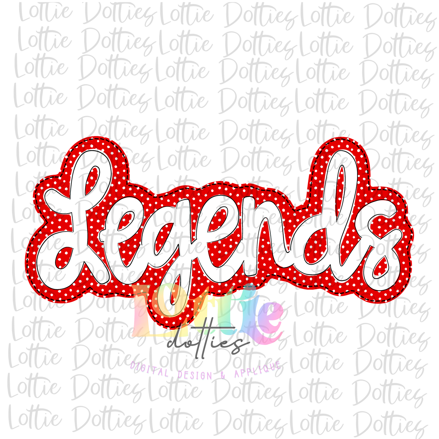 Legends PNG - Legends Sublimation - Digital Download - Red and White