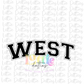 West PNG - West Sublimation - Digital Download