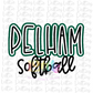 Pelham Softball PNG -  Softball Sublimation design - Digital Download