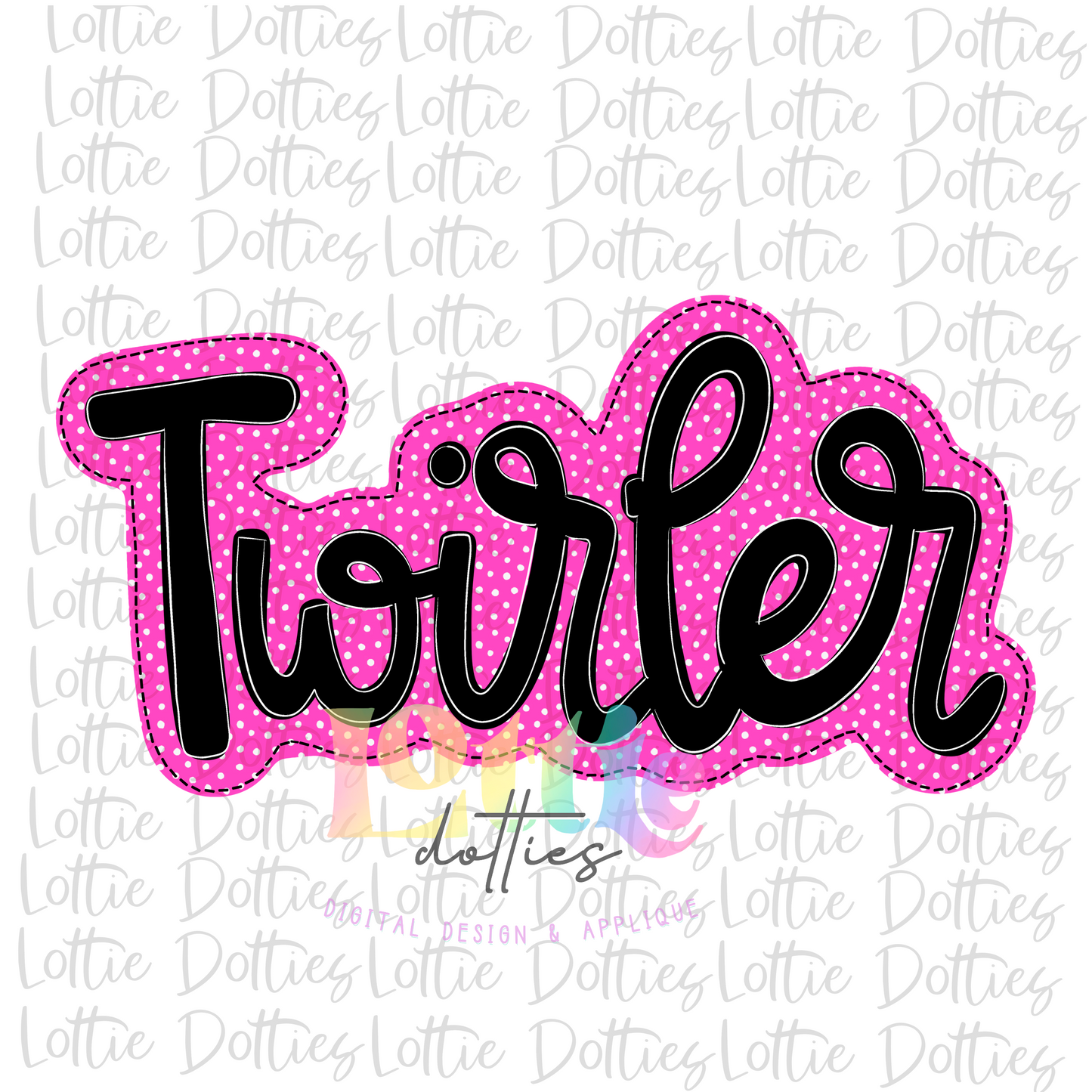 Twirler PNG - Twirler Sublimation - Digital Download - Pink and Black