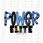 Power Elite PNG - Power Sublimation - Digital Download - Blue and Black