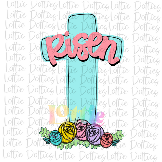 Cross Risen Png - Cross Sublimation Design- Easter Design - Digital Download