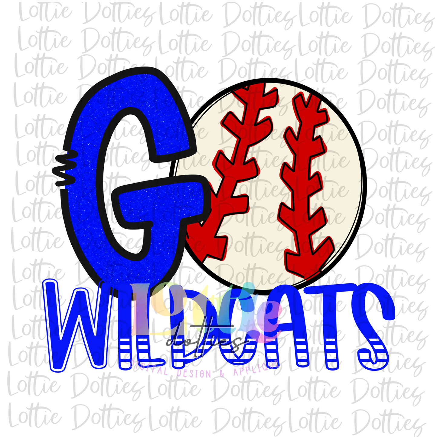 Go Wildcats  PNG -  Baseball sublimation design - Digital Download