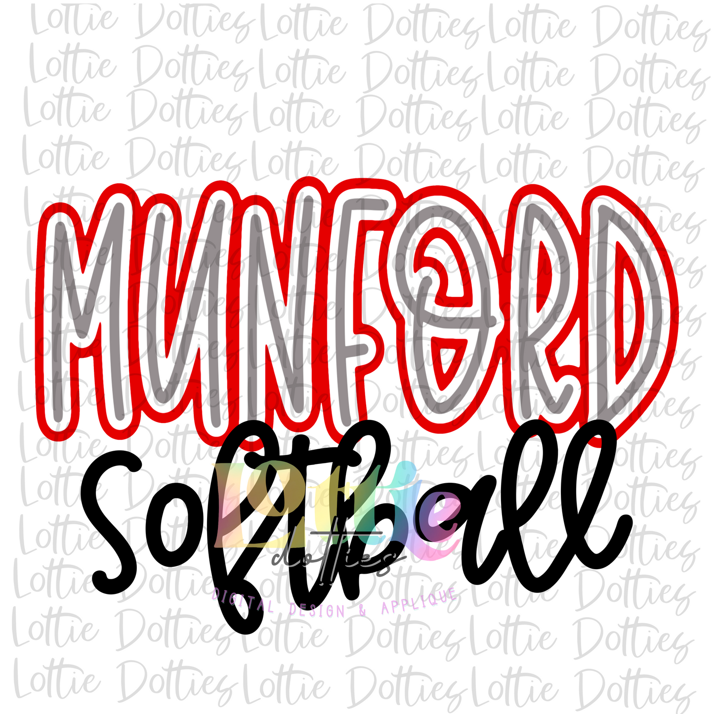 Munford Softball PNG - Munford Softball Sublimation - Digital Download