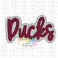 Ducks Png - Ducks Sublimation - Digital Download - Maroon and Gray
