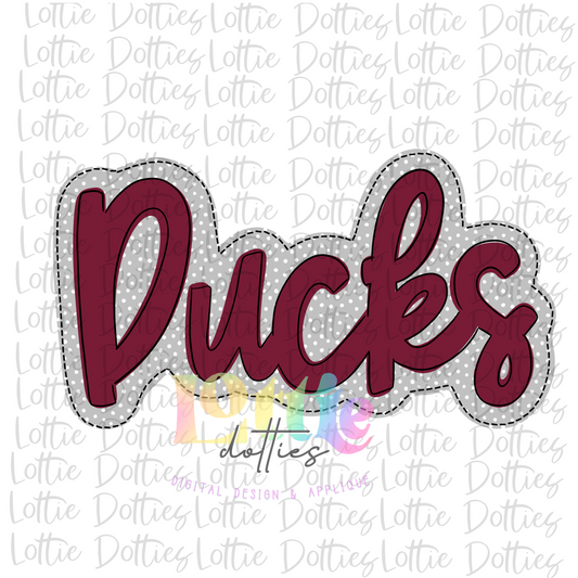 Ducks Png - Ducks Sublimation - Digital Download - Maroon and Gray