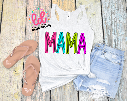 Mama Png - Sublimation File - Instant Download - Digital Download - Neon