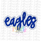 Eagles PNG - Eagles -  sublimation design - Digital Download - Blue and White