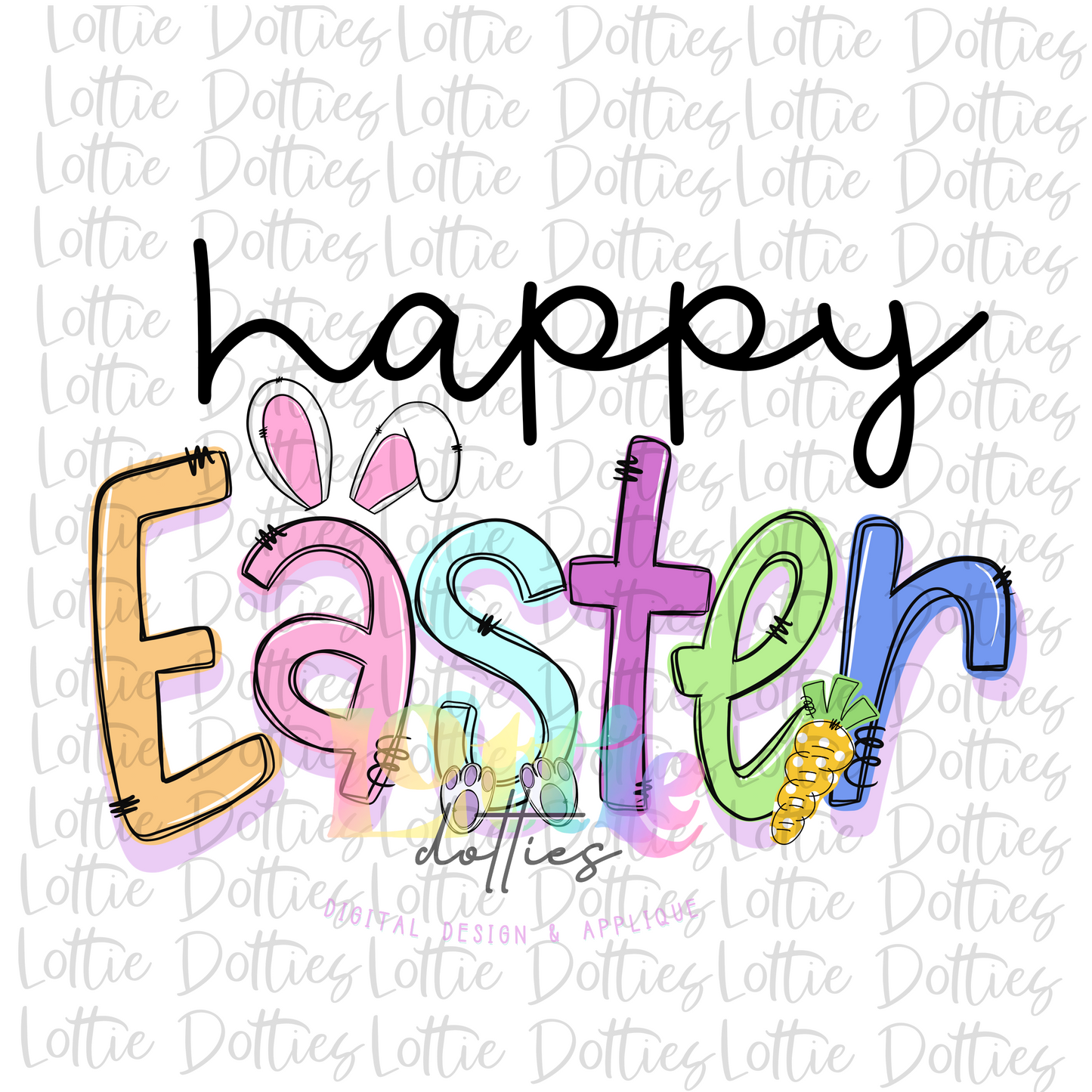 Happy Easter   PNG - Easter Sublimation - Digital Download