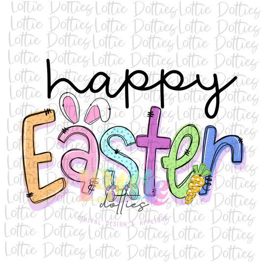 Happy Easter   PNG - Easter Sublimation - Digital Download