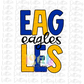 Eagles PNG - Eagles -  sublimation design - Digital Download- Blue and Gold Stacked