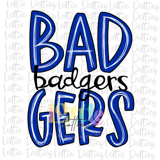 Badgers PNG - Badgers Sublimation design -   Digital Download