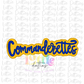 Commanderettes PNG - Commanderettes Sublimation - Digital Download - Royal and Gold
