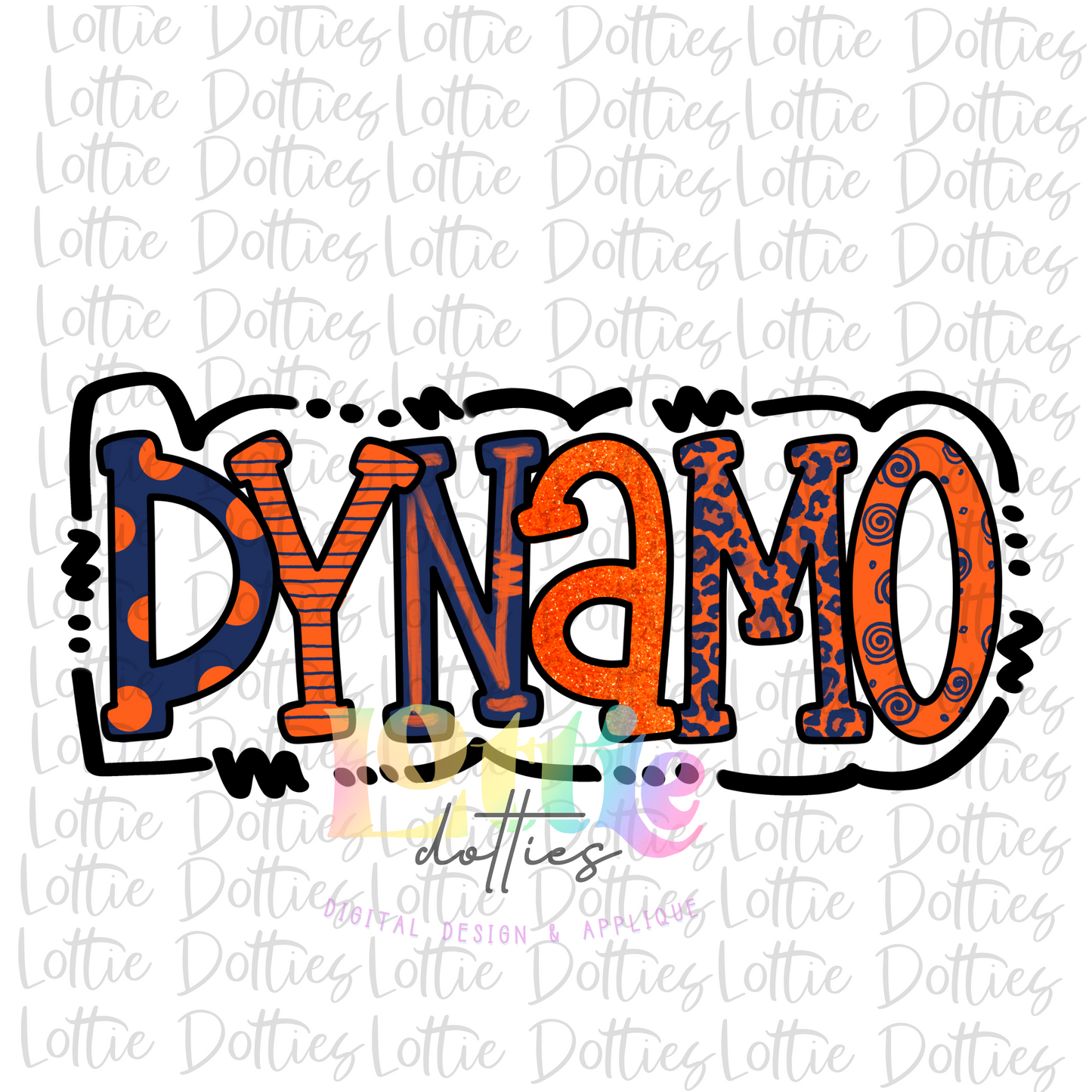 Dynamo PNG - Dynamo Sublimation - Digital Download - Navy and Orange