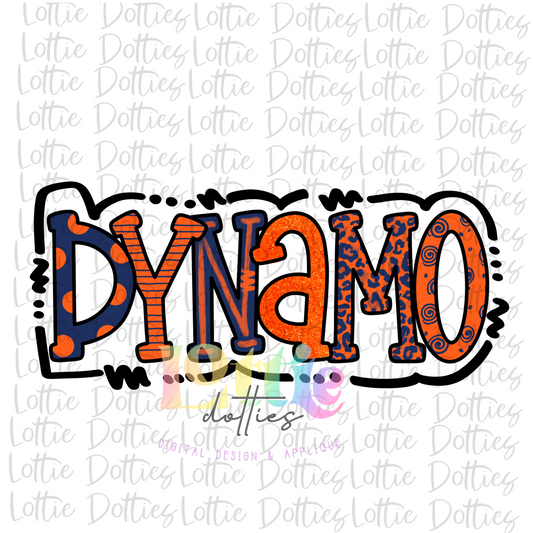 Dynamo PNG - Dynamo Sublimation - Digital Download - Navy and Orange