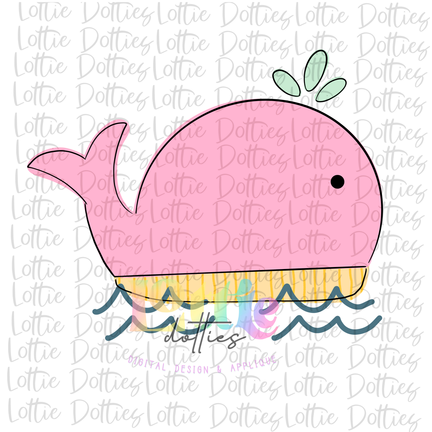 Whale Png - Whale Pink  - Summer Sublimation Designs - Digital Download