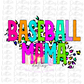 Baseball Mama Png - Baseball Design - Baseball  Sublimation - Neon Leopard