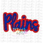 Plains PNG - Plains Sublimation - Digital Download - Red and Blue