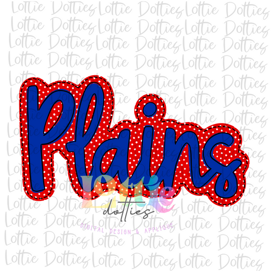Plains PNG - Plains Sublimation - Digital Download - Red and Blue