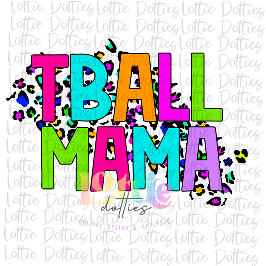 T-ball Mama PNG - T - Ball Mama Sublimation  - Digital Download