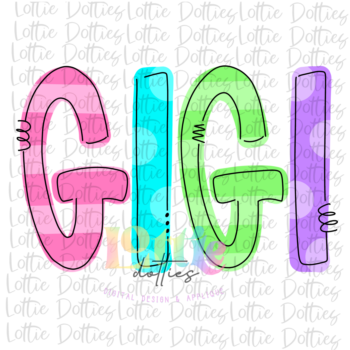 GiGi Png - Sublimation File - Instant Download - Digital Download