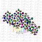 Neon Leopard Patch PNG - Sublimation - Digital Download
